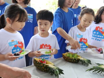 아동부 여름성경학교 첫째 날 